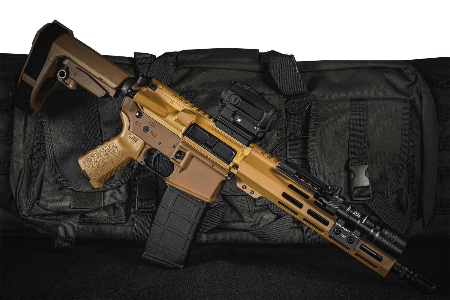 Shark Coast Tactical AR15 Sunrise Pistol 5.56 10.5in Tan